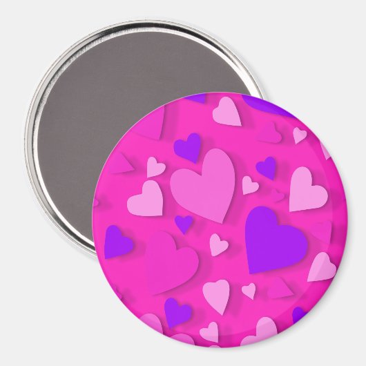 Decoratief papier hart 8 magneet (Voorkant / Achterkant)