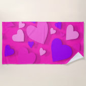 Decoratief papier hart 8 strandlaken (Voorkant)