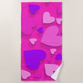 Decoratief papier hart 8 strandlaken (Voorkant)
