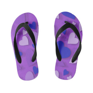 Decoratief papier hart 9 kinder teenslippers
