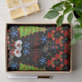 Decoratief papier kerstbomen (Geschenk)