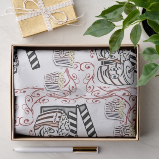 Decoratief papier popcorn (Geschenk)