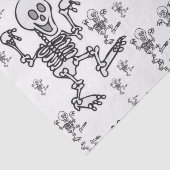 Decoratief papier skeletten halloween (Detail)