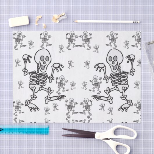 Decoratief papier skeletten halloween (Craft)