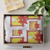 Decoratief papier voor kerstmis (Geschenk)