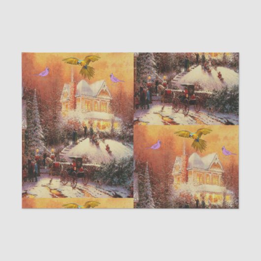 Decoratief papier voor kerstmis (Voorkant)