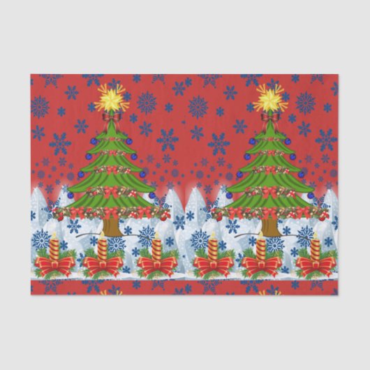 Decoratief papier voor kerstmis (Voorkant)