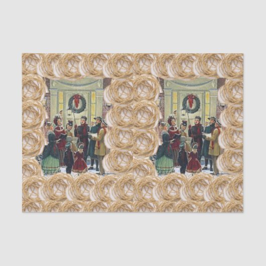 Decoratief papier voor kerstmis (Voorkant)