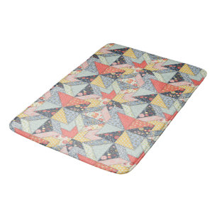 Decoratief Patchwork-patroon en array van kleuren Badmat