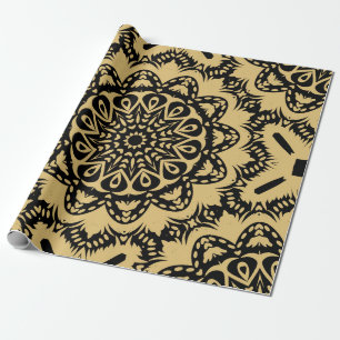Decoratief patroon in oostelijke stijl. Kleur in b Cadeaupapier