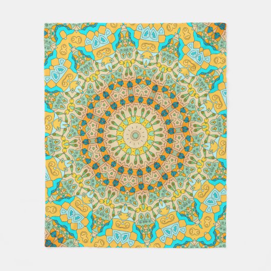  decoratief patroon. Islam, Arabisch, Indiaas, Fleece Deken (Voorkant)