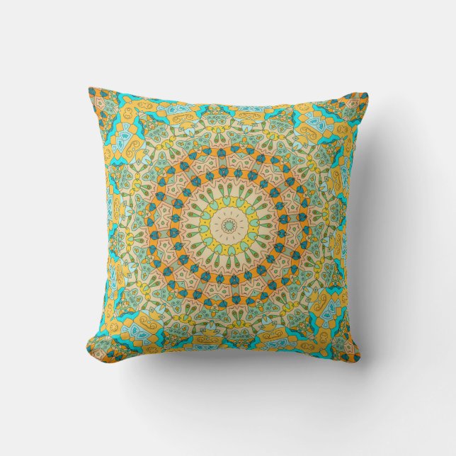  decoratief patroon. Islam, Arabisch, Indiaas, Kussen (Voorkant)