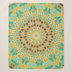 decoratief patroon. Islam, Arabisch, Indiaas, Sherpa Deken
