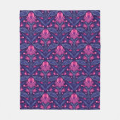 Decoratief patroon met harten fleece deken (Voorkant)