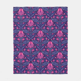 Decoratief patroon met harten fleece deken