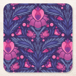 Decoratief patroon met harten kartonnen onderzetters