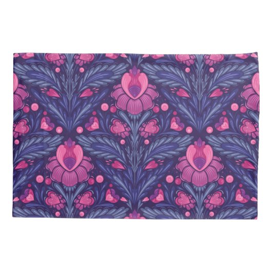 Decoratief patroon met harten kussensloop (Achterkant)