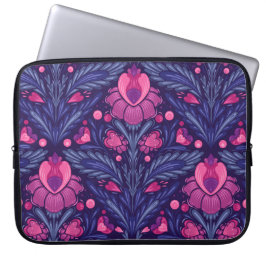 Decoratief patroon met harten laptop sleeve