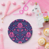 Decoratief patroon met harten papieren bordje (Feest)