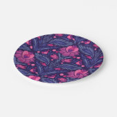 Decoratief patroon met harten papieren bordje (Gekanteld)