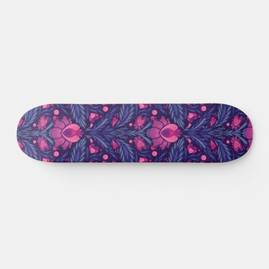 Decoratief patroon met harten persoonlijk skateboard (Horizontaal)