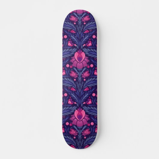 Decoratief patroon met harten persoonlijk skateboard (Voorkant)