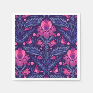 Decoratief patroon met harten servet