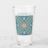 Decoratief patroon  schillen en pinken glas (Achterkant)