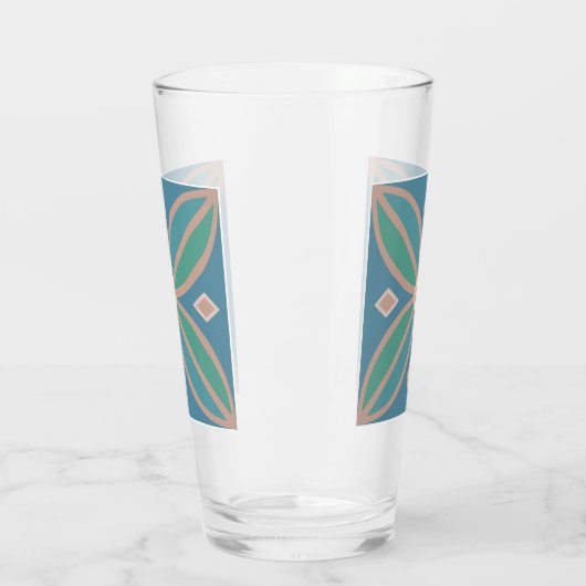 Decoratief patroon  schillen en pinken glas (Links)