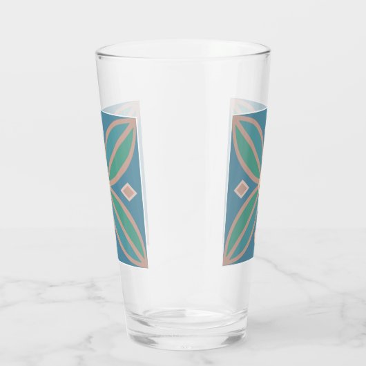 Decoratief patroon  schillen en pinken glas (Rechts)