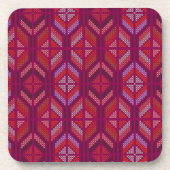 Decoratief patroon van Afrikaanse driekamermotif Bier Onderzetter (Voorkant)