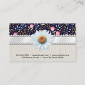 Decoratief patroon van de ventilator | Pearls en l Visitekaartje (Achterkant)