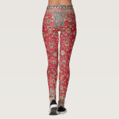  decoratief Perzisch tapijtpatroon Leggings (Achterkant)