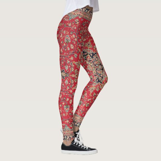  decoratief Perzisch tapijtpatroon Leggings (Rechts)