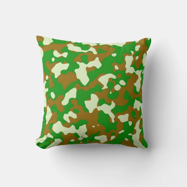 Decoratief Pillow van de Groene Camouflage Kussen (Voorkant)