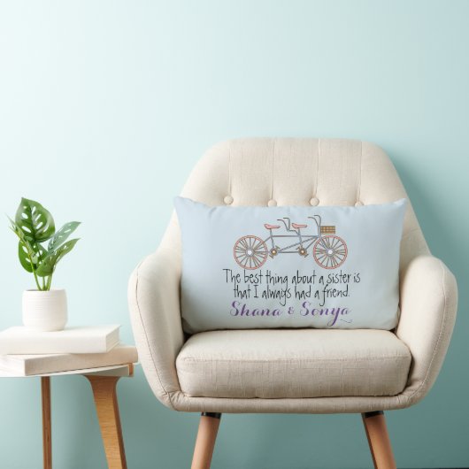 Decoratief pilotenzuster Quote Tandem Bicycle Kussen (Stoel)