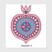 Decoratief Pomegranaat Sticker (Vel)