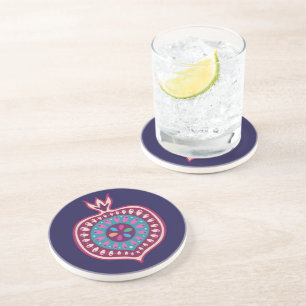 Decoratief     PomegranaatCoaster Zandsteen Onderzetter