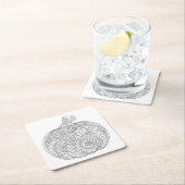 Decoratief pompoen kartonnen onderzetters (Insitu)