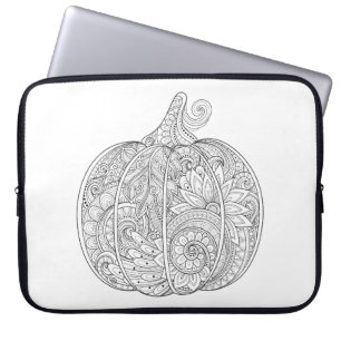 Decoratief pompoen laptop sleeve