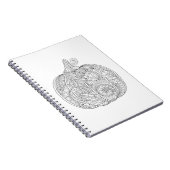 Decoratief pompoen notitieboek (Rechterzijde)