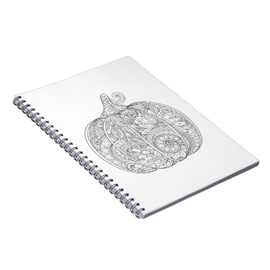 Decoratief pompoen notitieboek (Rechterzijde)