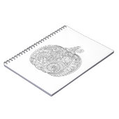 Decoratief pompoen notitieboek (Linkerzijde)