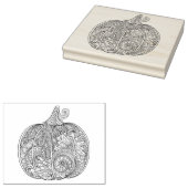 Decoratief pompoen rubberstempel (Gestempeld)