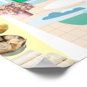 Decoratief Poster van de badkamer met voetbad van  (Hoek)