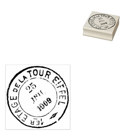 Decoratief  postmerk rubberstempel (Gestempeld)