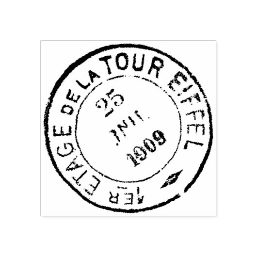 Decoratief postmerk rubberstempel (Afrduk)