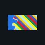 Decoratief Puzzle Piece Abstract Pop Art Canvas Afdruk<br><div class="desc">Decoratief puzzelstuk Abstract met strepen - Ontworpen door Norman Reutter</div>