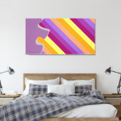 Decoratief Puzzle Piece Abstract Sugar Canvas Afdruk (Insitu (Slaapkamer))