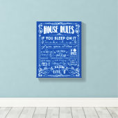 Decoratief reglement van het Huis Canvas Afdruk (Insitu (Houten vloer))